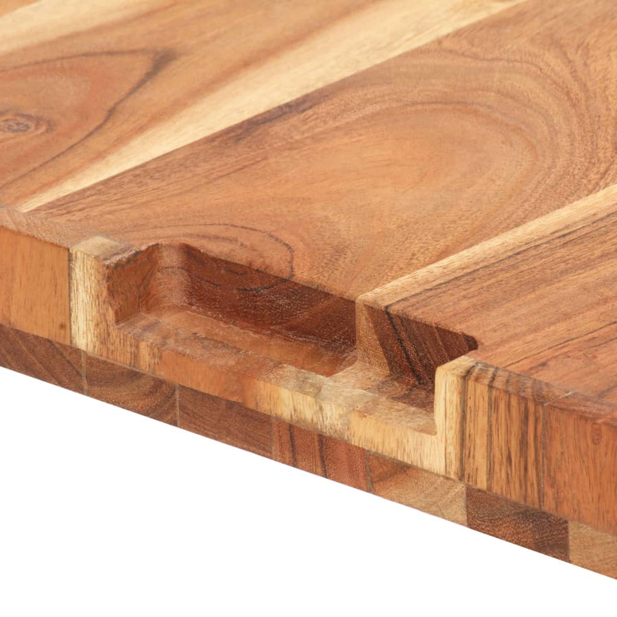 Hakblok 60X40X4 Cm Massief Acaciahout 60 x 40 x 4 cm
