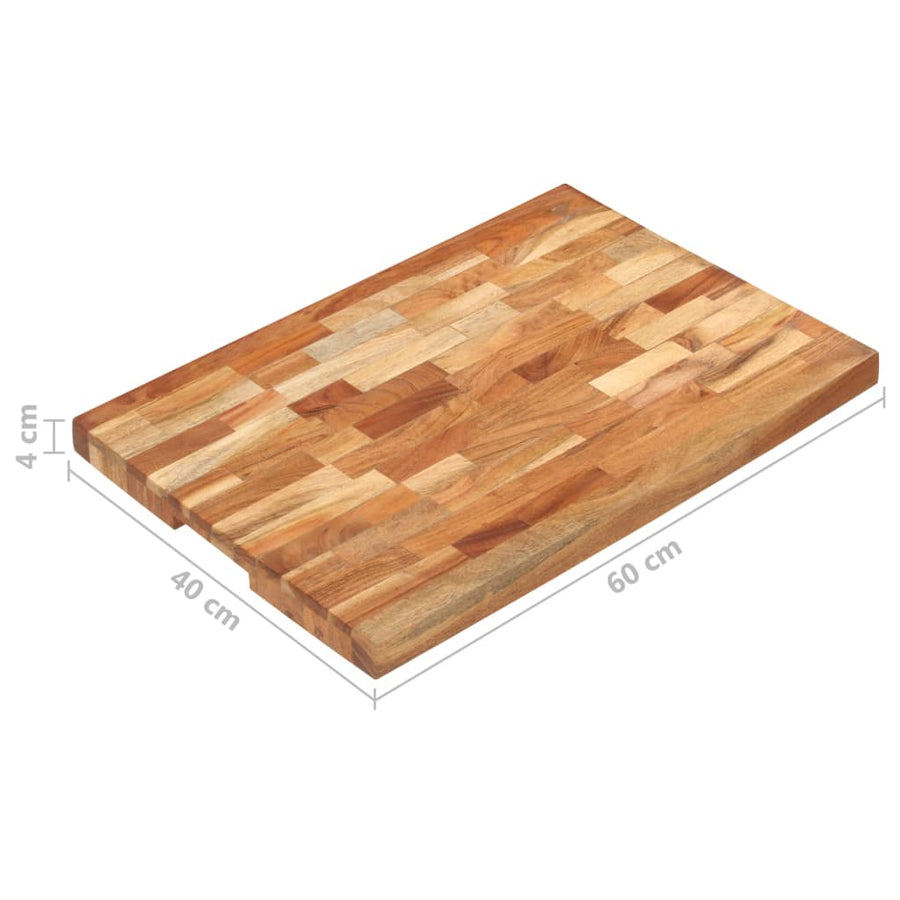 Hakblok 60X40X4 Cm Massief Acaciahout 60 x 40 x 4 cm
