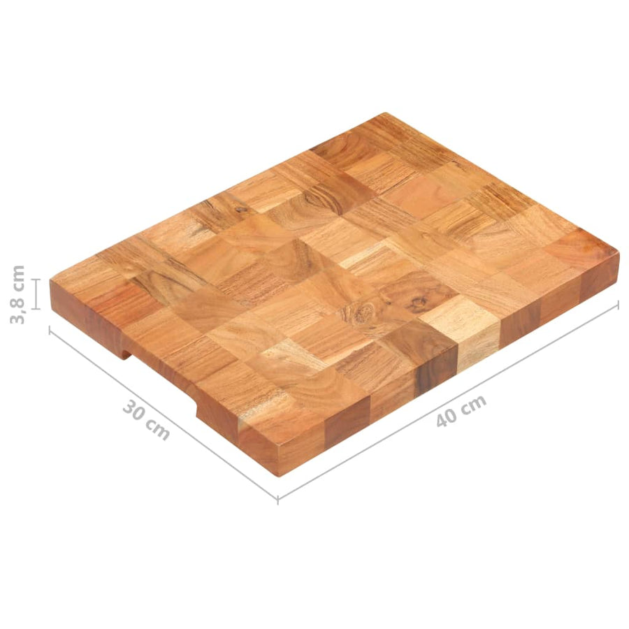 Hakblok 40x30x3,8 cm massief acaciahout