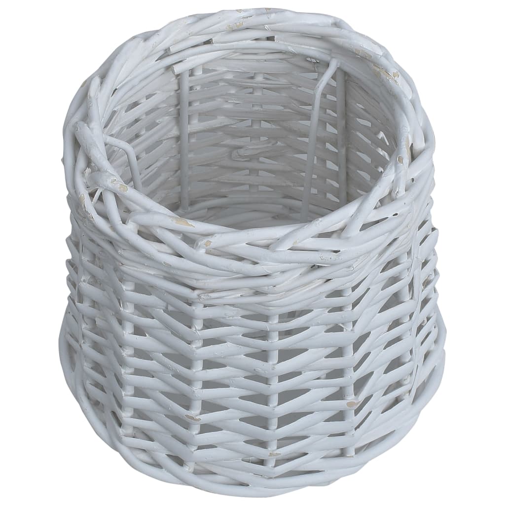 Lampenkap 25X17 Cm Wicker Wit 25 x 17 cm