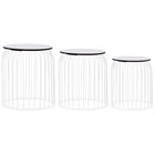 Salontafels wit set van 3