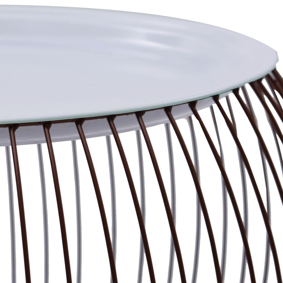 Salontafel Ø 41 Cm Goudkleurig 41 x 33 cm