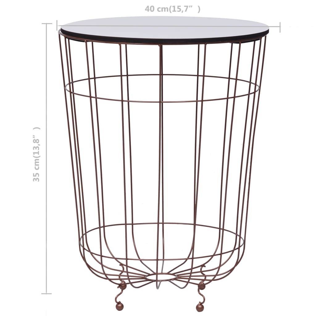 Salontafel Ø40 Cm Goudkleurig