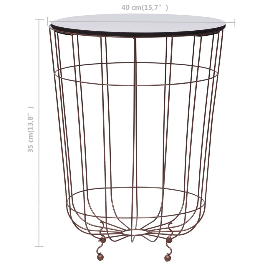 Salontafel Ø40 Cm Goudkleurig