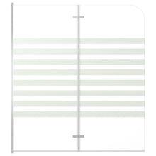Badwand Gestreept 120X140 Cm Gehard Glas