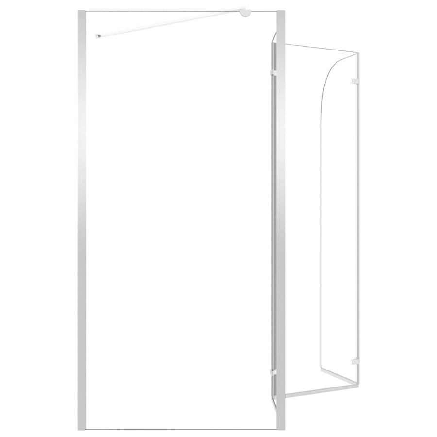 Badwand 120X69X130 Cm Gehard Glas Transparant