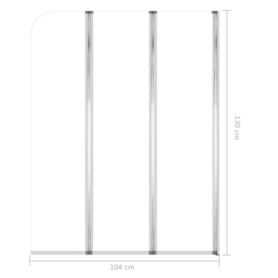 Badwanden 2 St Gehard Glas Transparant 104 x 130 cm