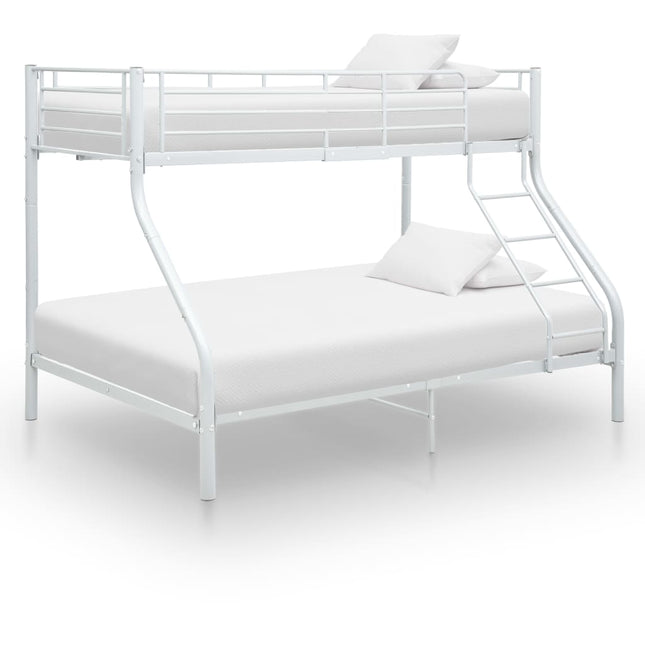 Stapelbedframe Metaal 140X200 Cm/90X200 Cm Wit