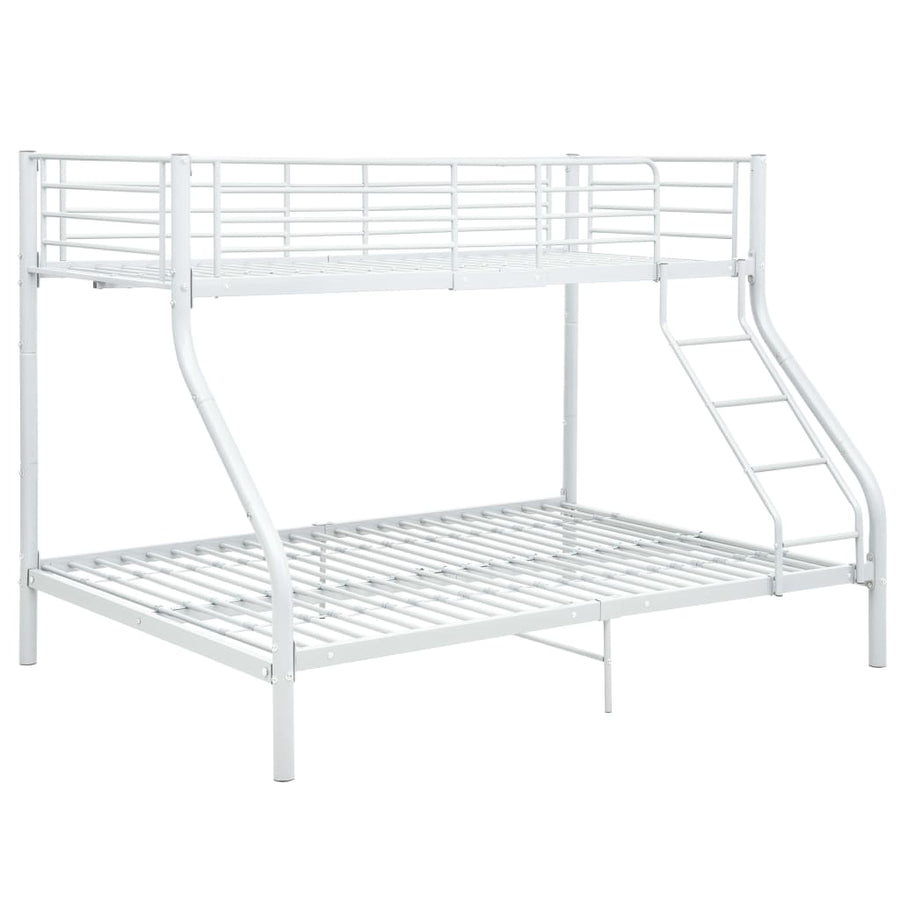 Stapelbedframe Metaal 140X200 Cm/90X200 Cm Wit