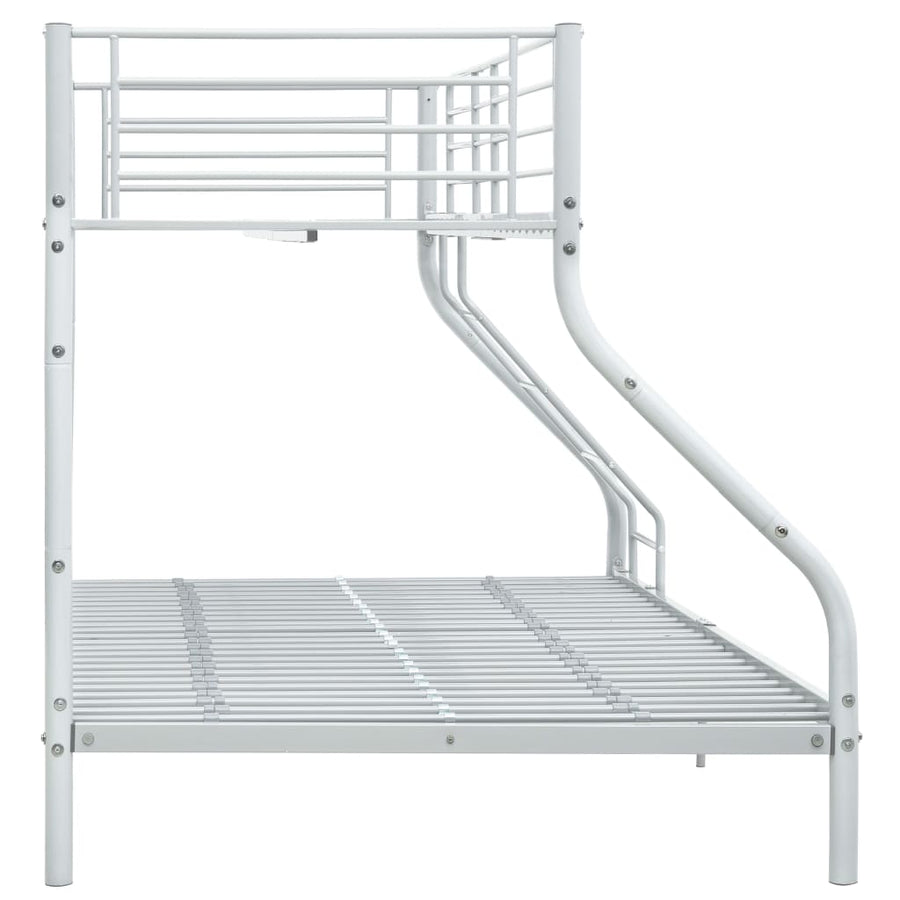 Stapelbedframe Metaal 140X200 Cm/90X200 Cm Wit