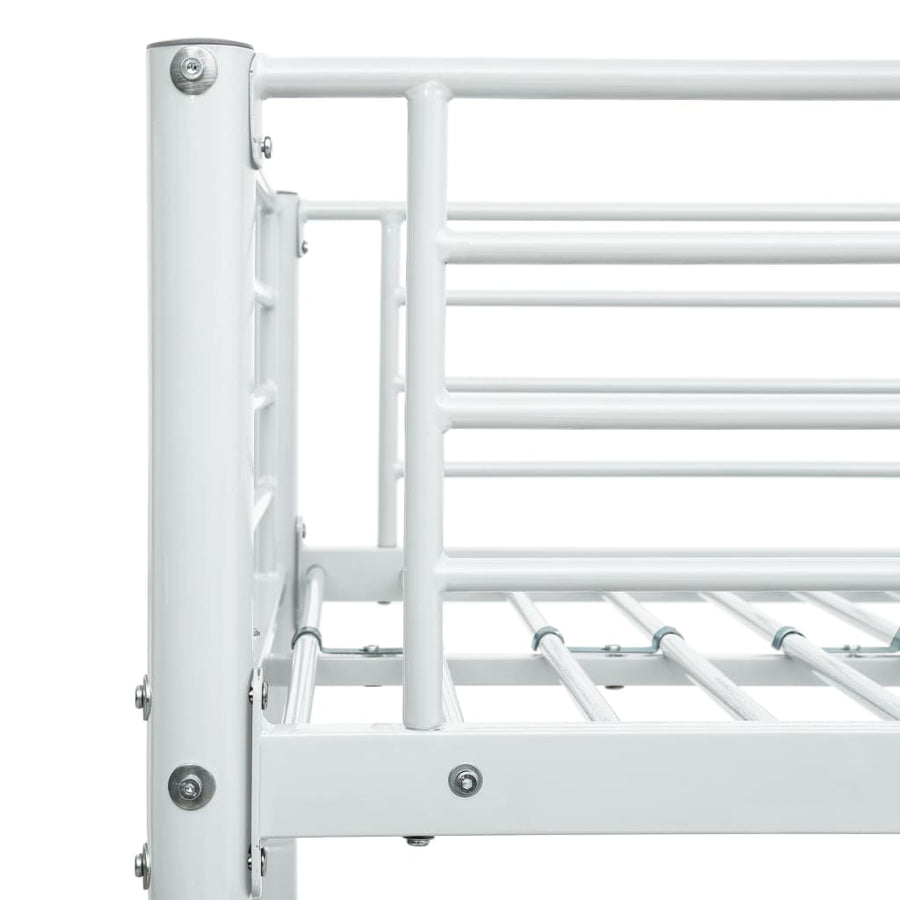 Stapelbedframe Metaal 140X200 Cm/90X200 Cm Wit