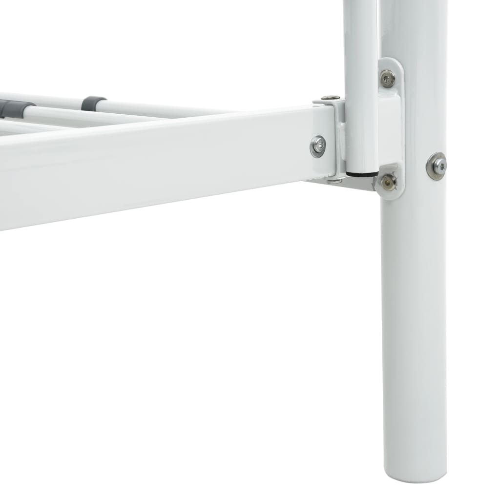 Stapelbedframe Metaal 140X200 Cm/90X200 Cm Wit