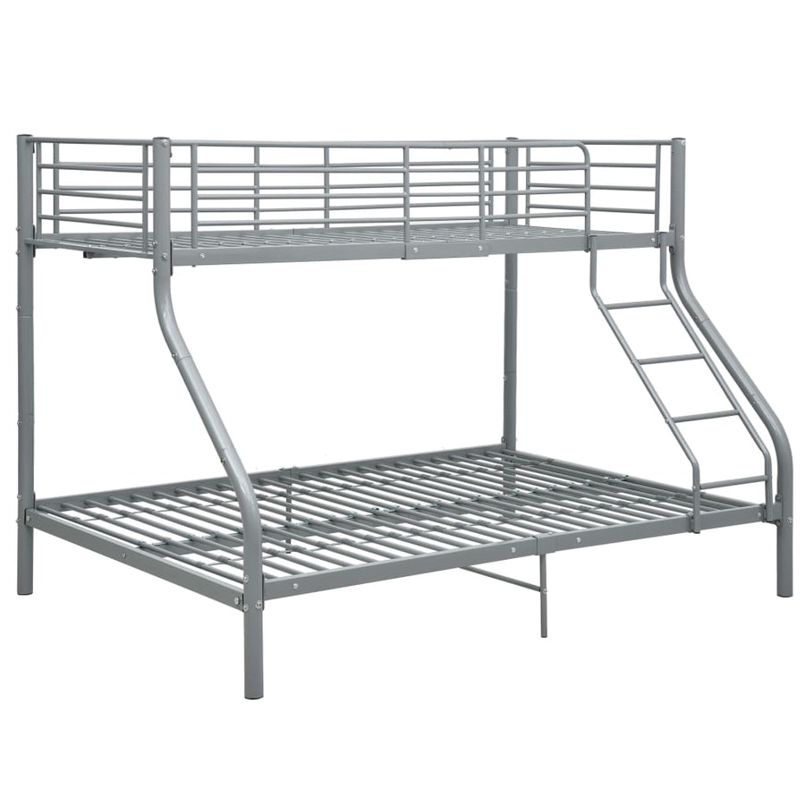 Stapelbedframe Metaal 140X200 Cm/90X200 Cm Grijs