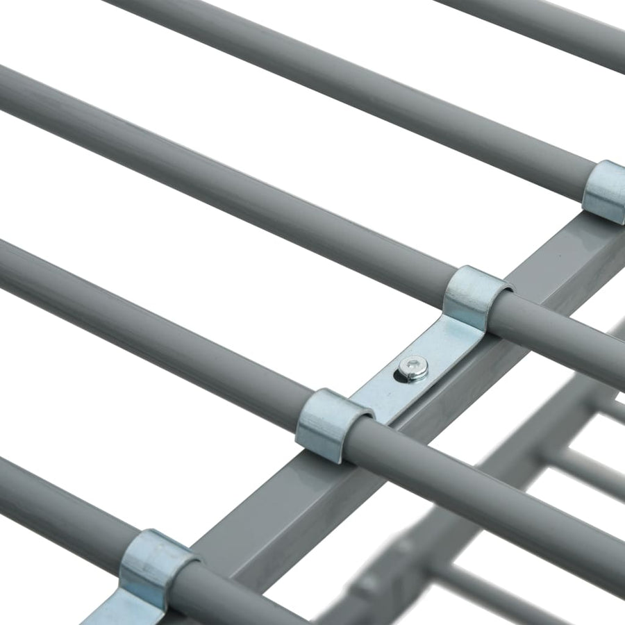 Stapelbedframe Metaal 140X200 Cm/90X200 Cm Grijs