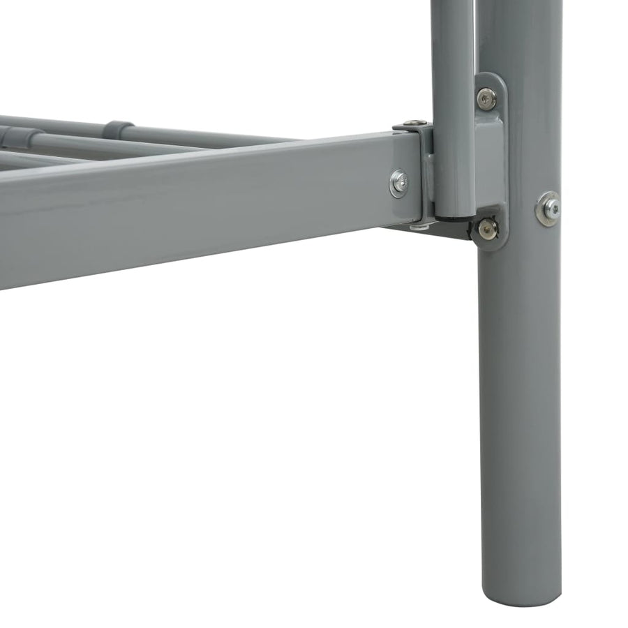 Stapelbedframe Metaal 140X200 Cm/90X200 Cm Grijs