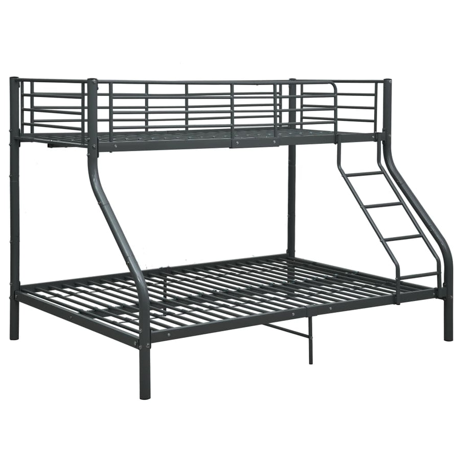 Stapelbedframe Metaal 140X200 Cm/90X200 Cm Zwart