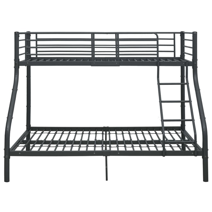 Stapelbedframe Metaal 140X200 Cm/90X200 Cm Zwart