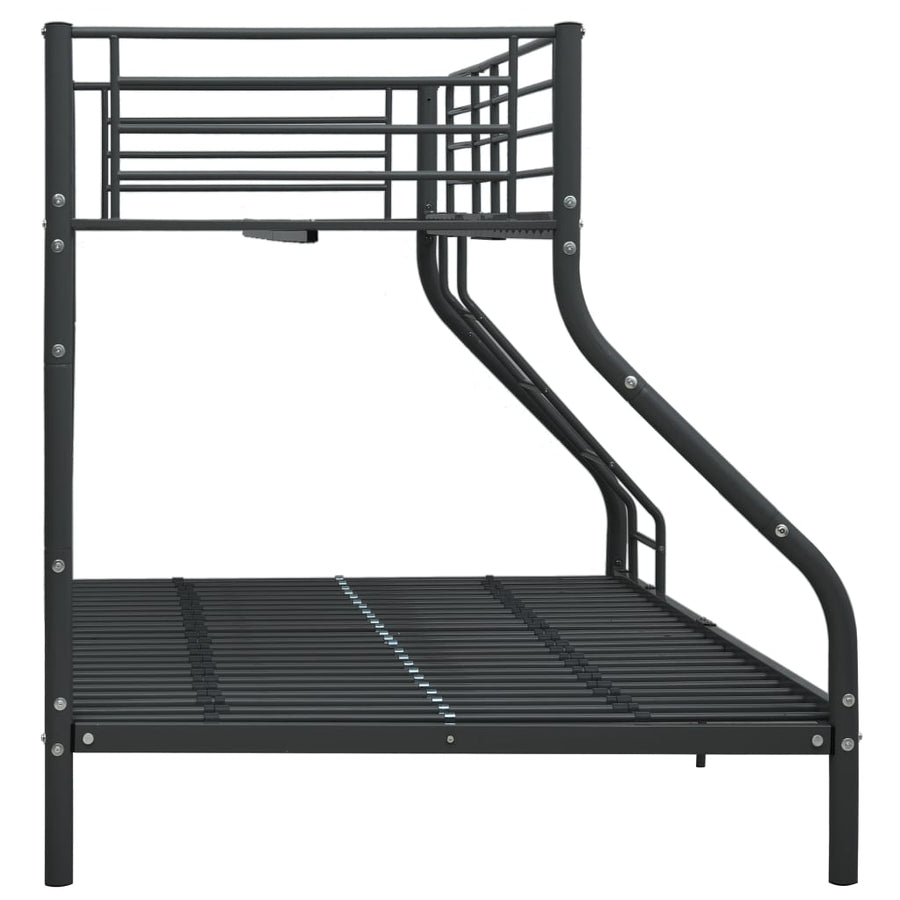 Stapelbedframe Metaal 140X200 Cm/90X200 Cm Zwart