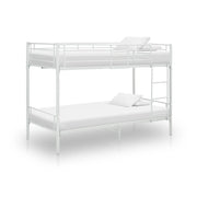 Metal bunk bed white 90x200 cm