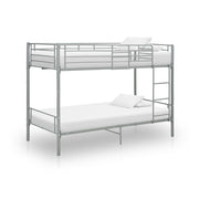 Metal bunk bed grey 90x200 cm