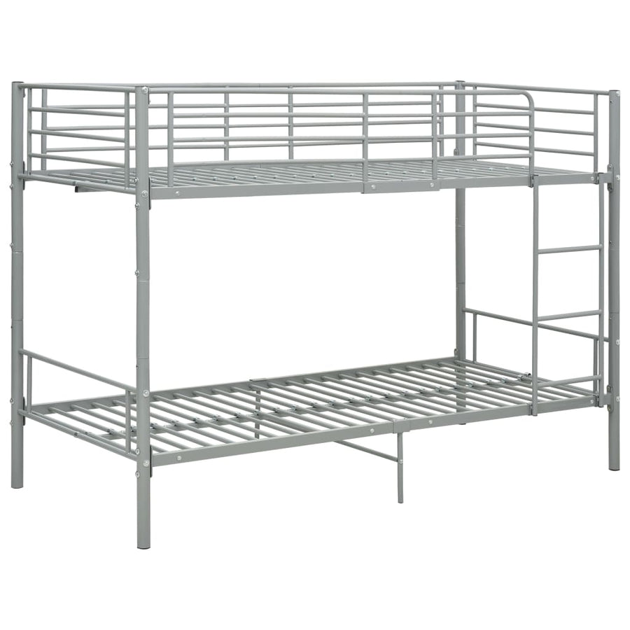 Stapelbed Metaal 90X200 Cm Grijs