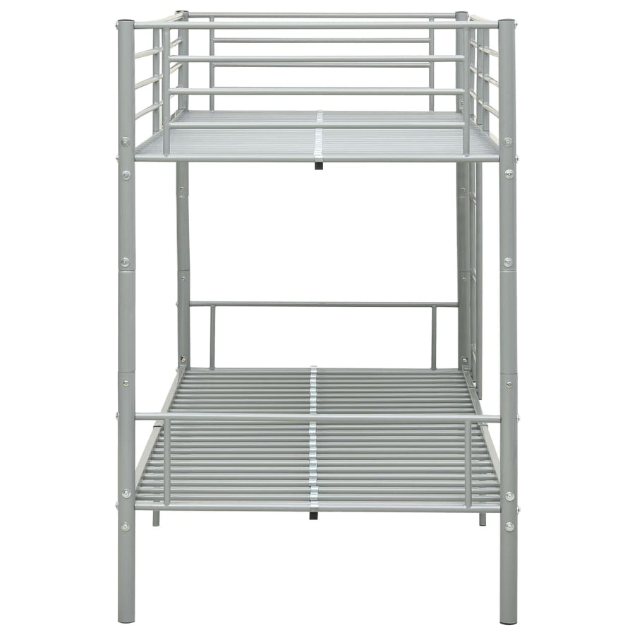 Stapelbed Metaal 90X200 Cm Grijs