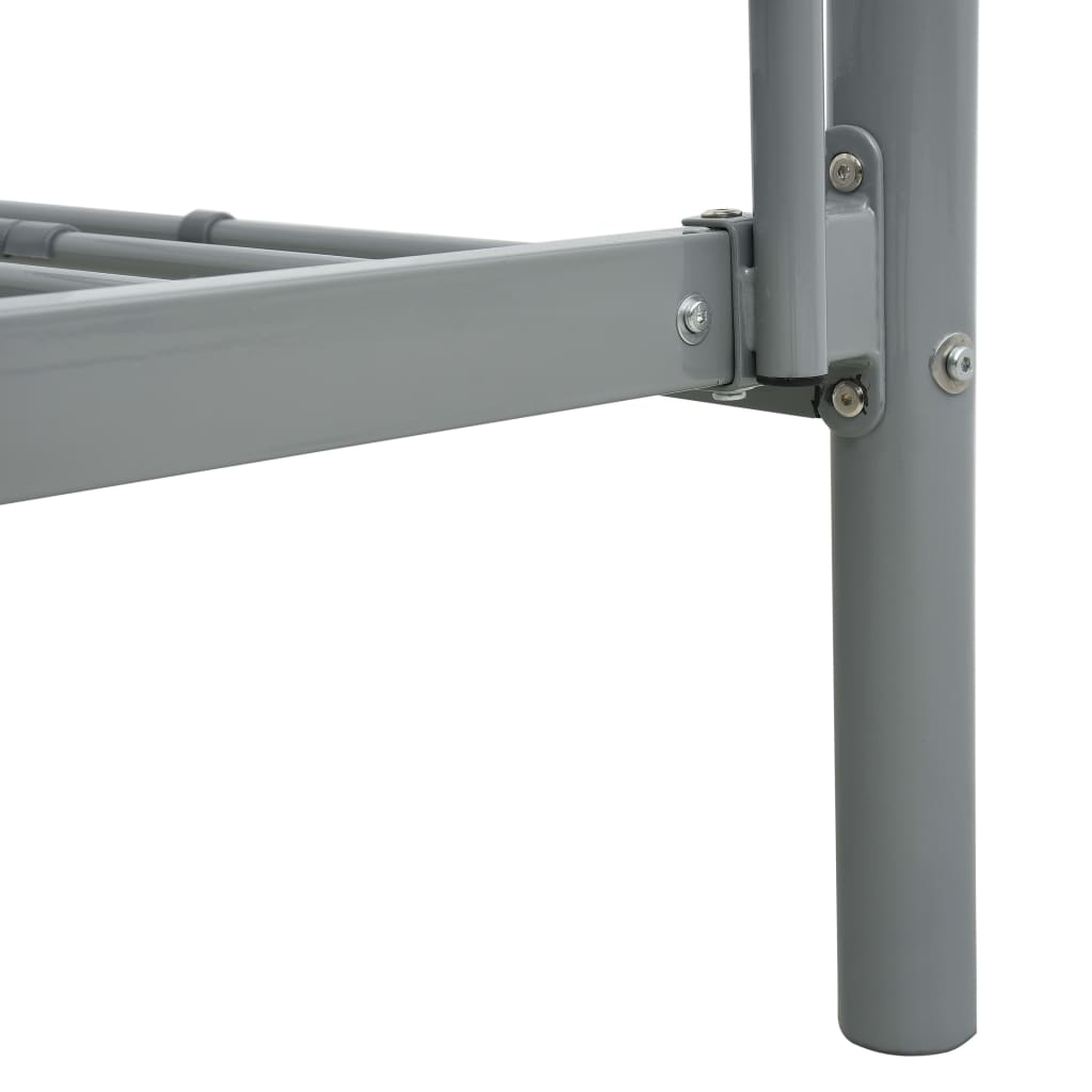Stapelbed Metaal 90X200 Cm Grijs