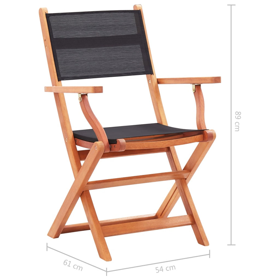 Tuinstoelen Inklapbaar Eucalyptushout En Textileen 4