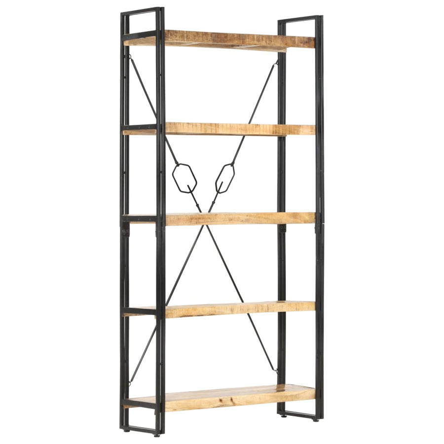 Boekenkast Met 5 Schappen Bruin 90 x 30 x 180 cm massief mangohout