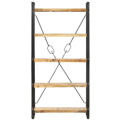 Boekenkast Met 5 Schappen Bruin 90 x 30 x 180 cm massief mangohout
