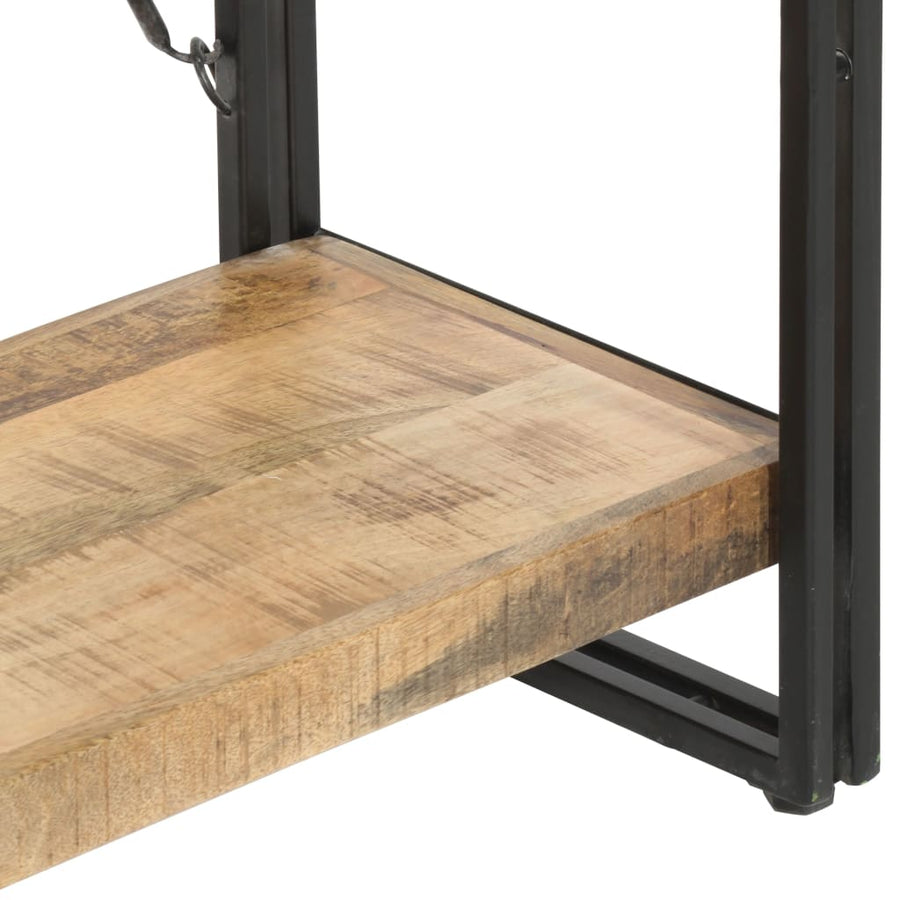 Boekenkast Met 5 Schappen Bruin 90 x 30 x 180 cm massief mangohout