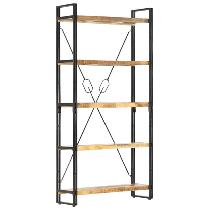Boekenkast Met 5 Schappen Bruin 90 x 30 x 180 cm massief mangohout