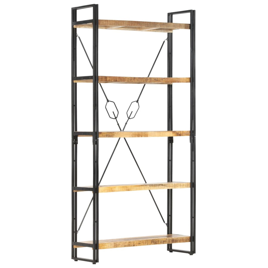 Boekenkast Met 5 Schappen Bruin 90 x 30 x 180 cm massief mangohout