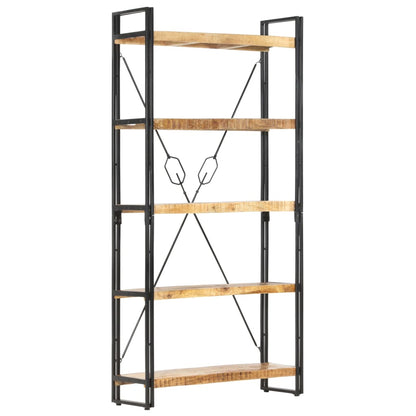 Boekenkast Met 5 Schappen Bruin 90 x 30 x 180 cm massief mangohout