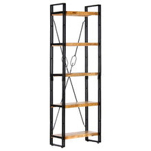 Boekenkast Met 5 Schappen Bruin 60 x 30 x 180 cm massief mangohout