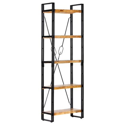 Boekenkast Met 5 Schappen Bruin 60 x 30 x 180 cm massief mangohout