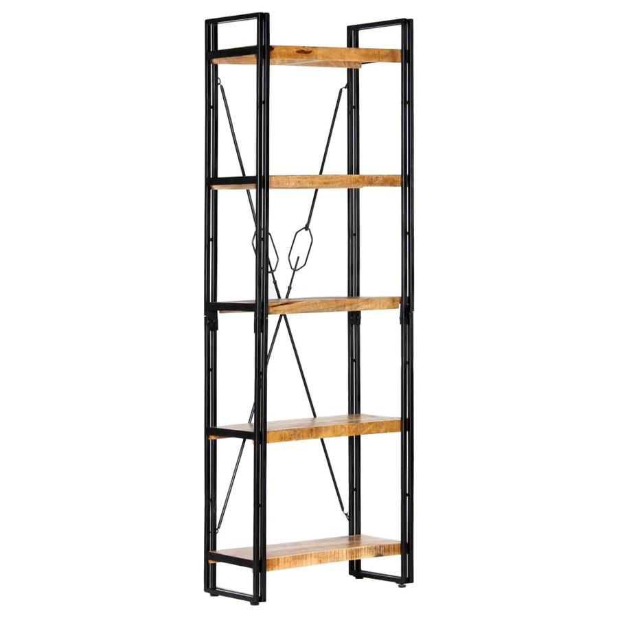 Boekenkast Met 5 Schappen Bruin 60 x 30 x 180 cm massief mangohout