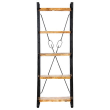 Boekenkast Met 5 Schappen Bruin 60 x 30 x 180 cm massief mangohout