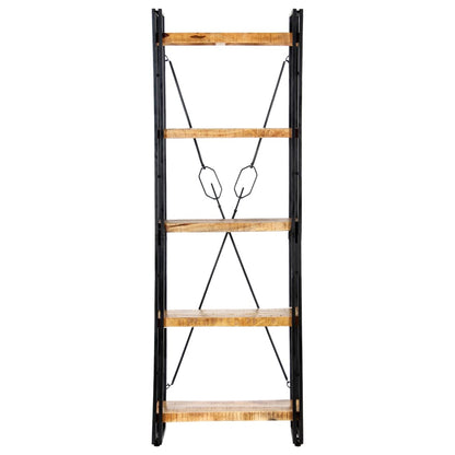 Boekenkast Met 5 Schappen Bruin 60 x 30 x 180 cm massief mangohout