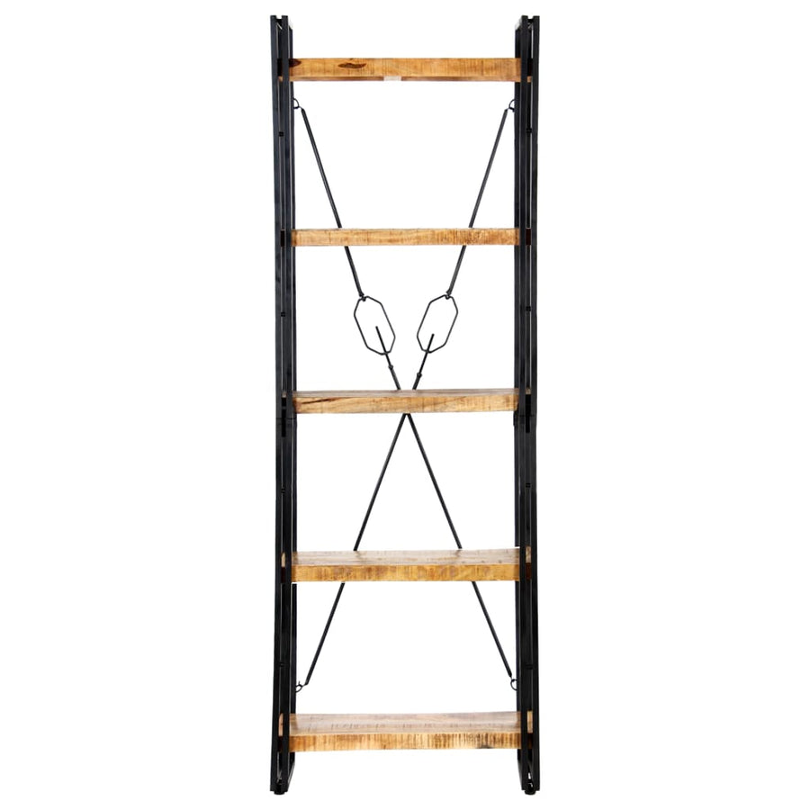 Boekenkast Met 5 Schappen Bruin 60 x 30 x 180 cm massief mangohout