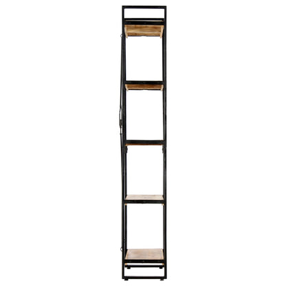 Boekenkast Met 5 Schappen Bruin 60 x 30 x 180 cm massief mangohout