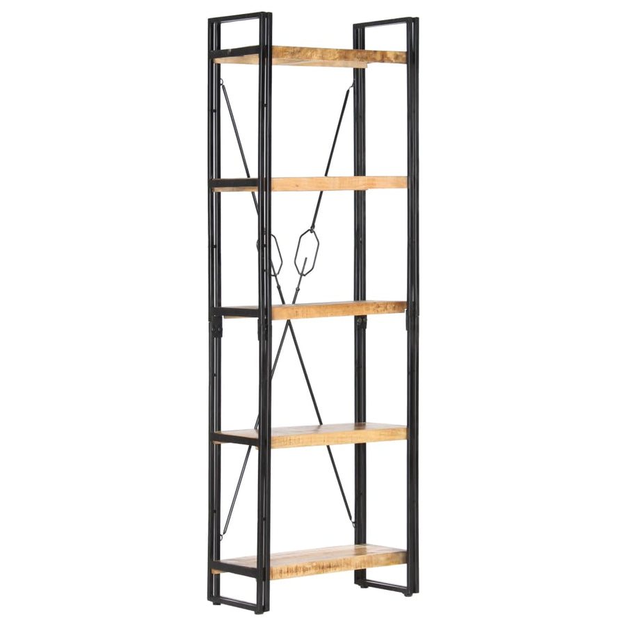 Boekenkast Met 5 Schappen Bruin 60 x 30 x 180 cm massief mangohout