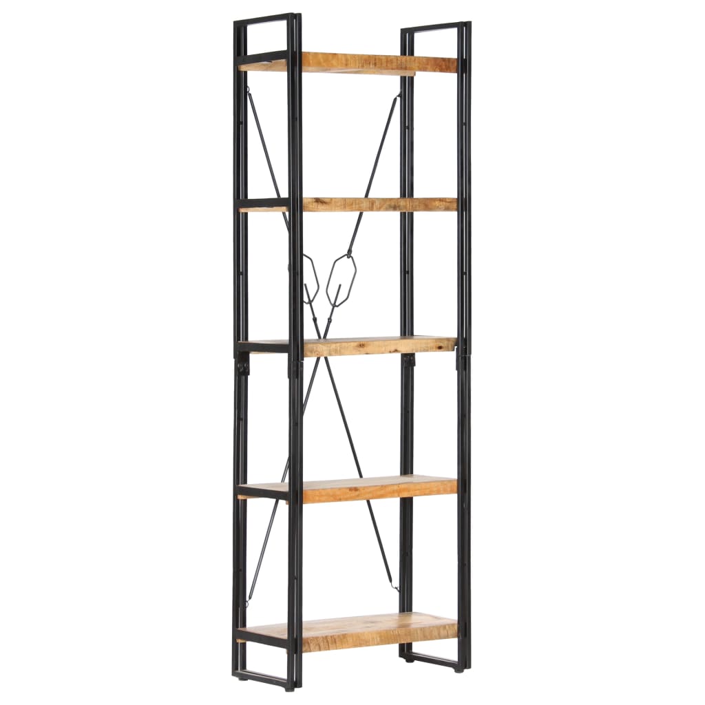 Boekenkast Met 5 Schappen Bruin 60 x 30 x 180 cm massief mangohout