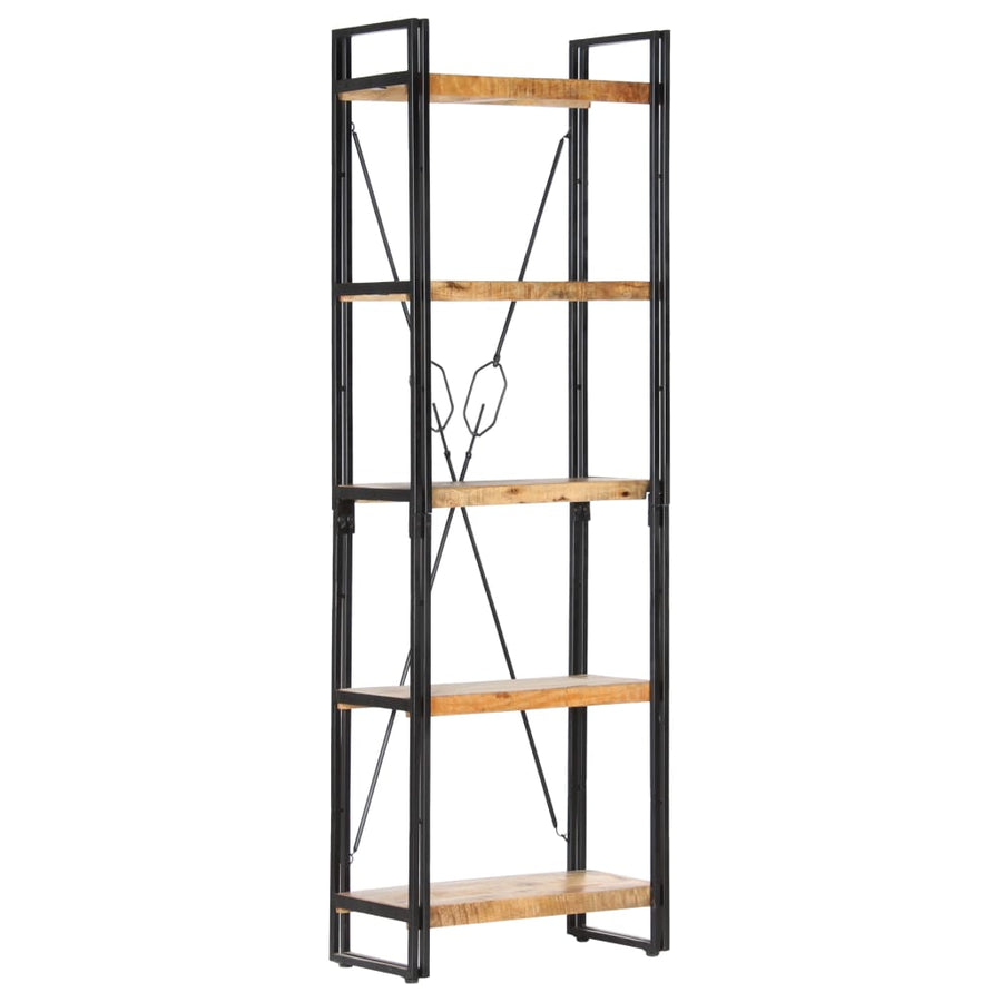 Boekenkast Met 5 Schappen Bruin 60 x 30 x 180 cm massief mangohout