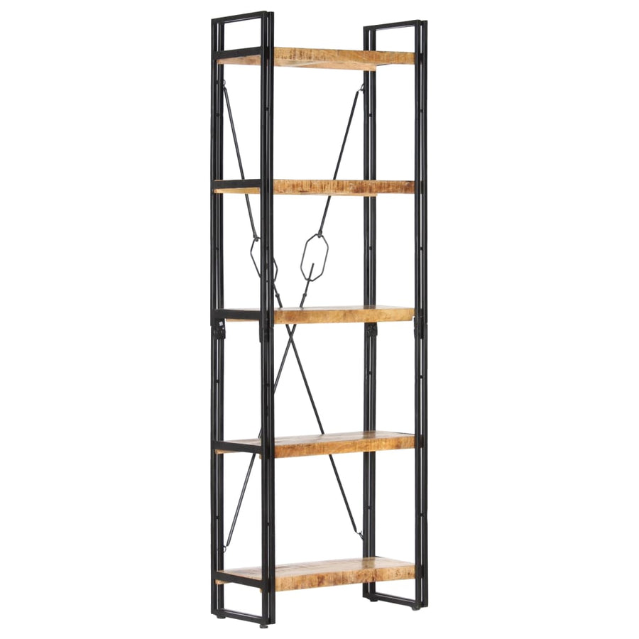 Boekenkast Met 5 Schappen Bruin 60 x 30 x 180 cm massief mangohout