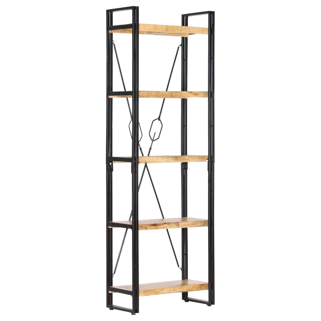 Boekenkast Met 5 Schappen Bruin 60 x 30 x 180 cm massief mangohout