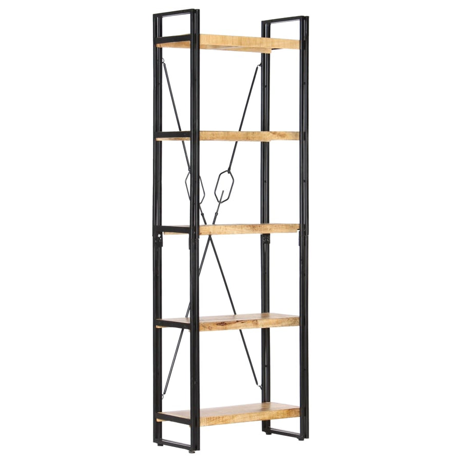 Boekenkast Met 5 Schappen Bruin 60 x 30 x 180 cm massief mangohout