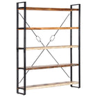 Boekenkast 140x30x180 cm massief gerecycled hout