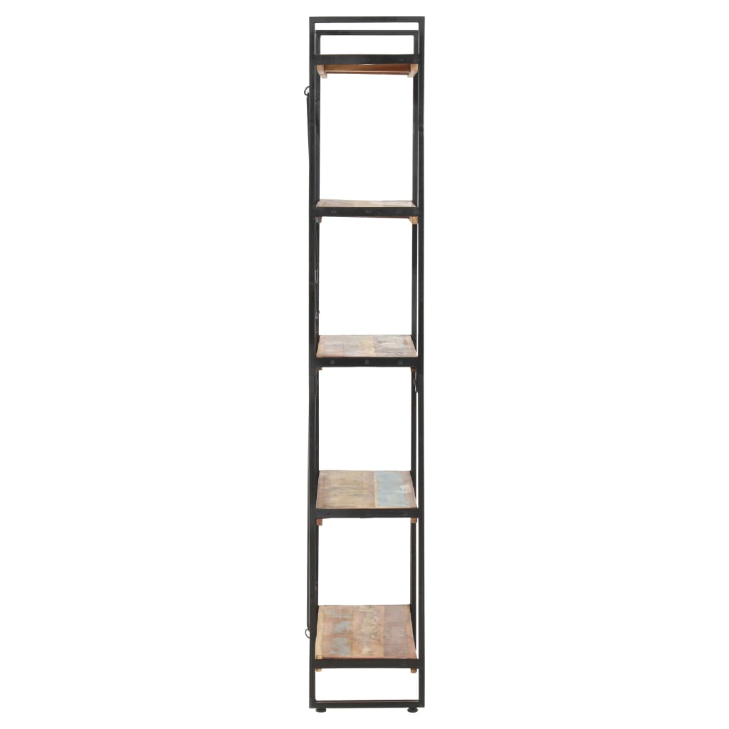 Boekenkast Met 5 Schappen 140X30X180 Cm Massief Gerecycled Hout 140 x 30 x 180 cm Bruin