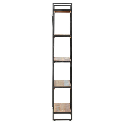 Boekenkast Met 5 Schappen 140X30X180 Cm Massief Gerecycled Hout 140 x 30 x 180 cm Bruin